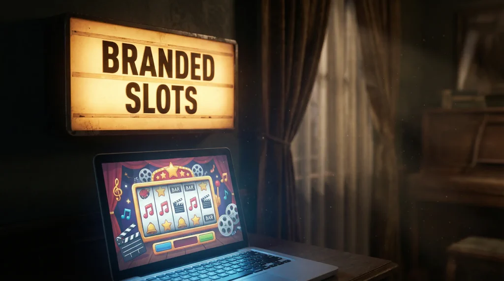 Branded and themed online slot games available in the UK